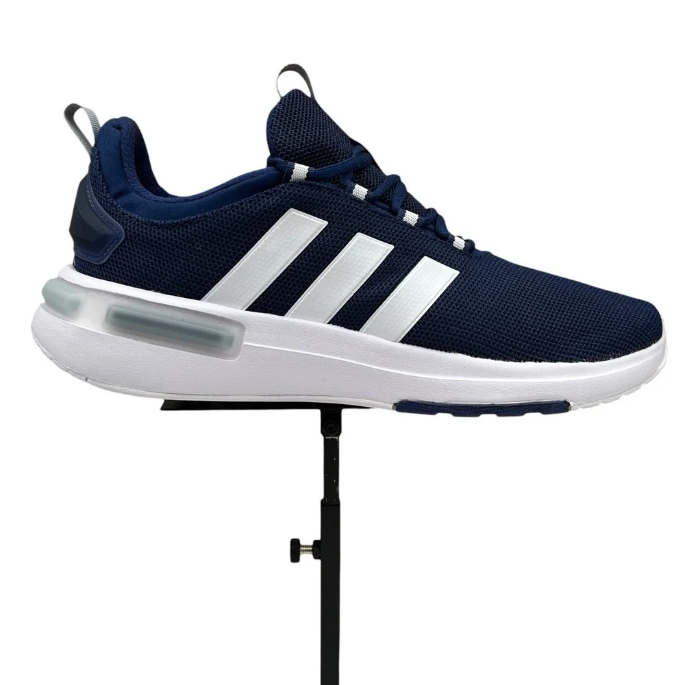 adidas Racer TR23 Mens Running Shoes Size 12 Navy Blue White Athletic Comfort